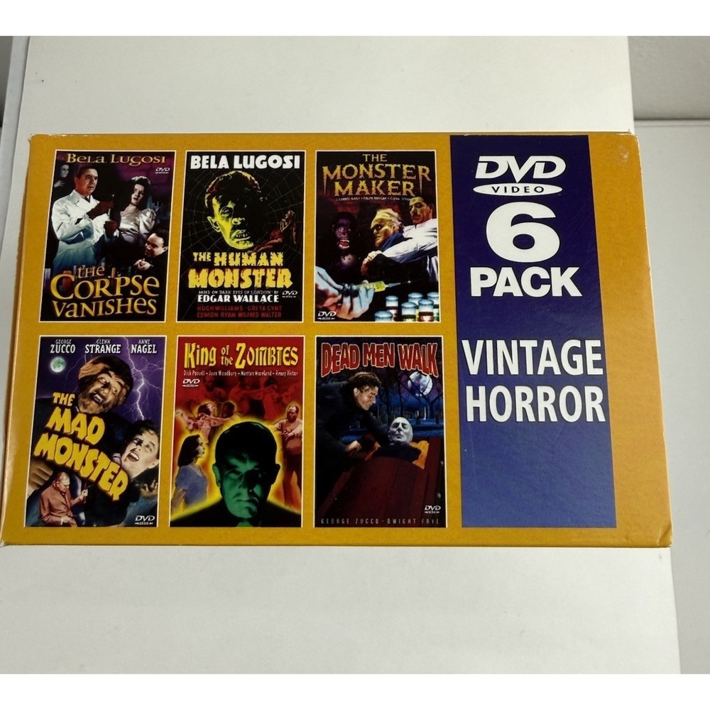 Y2K 2002 Vintage Horror 6 Disc DVD Set New Unused Corpse Vanishes Dead Man Walk - Picture 2 of 6